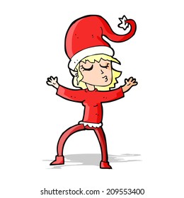 caricatura de ayuda de santa