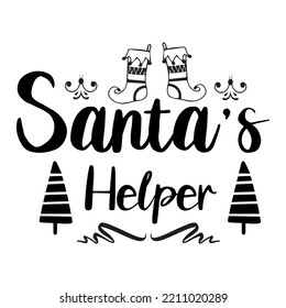 SANTAS HELPER T SHIRT DESIGN