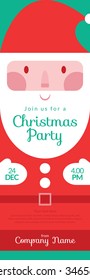 Santa's invitation card for Christmas party