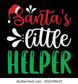 Santa's little helper vector arts