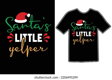 Santa's little yelper svg design