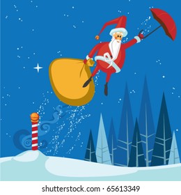 Santa's Magic Umbrella Ride