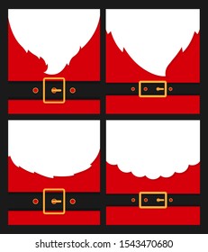 Santa's message banner background vector