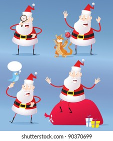 Santa's New year and Christmas icons vol.1
