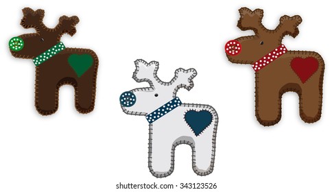 Santa's reindeer handmade.