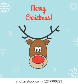 Santa's reindeer  illustration