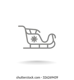 Santa's sleigh icon