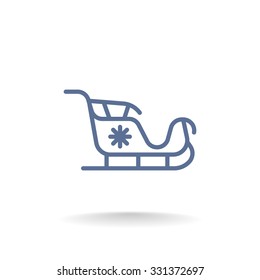 Santa's sleigh icon