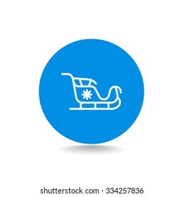 Santa's sleigh icon