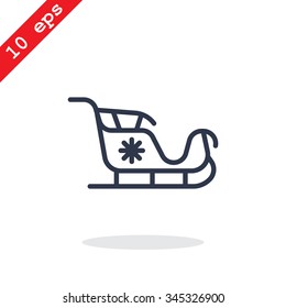 Santa's sleigh icon