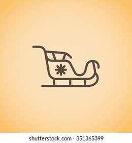 Santa's sleigh icon