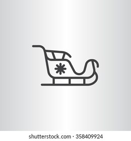 Santa's sleigh icon