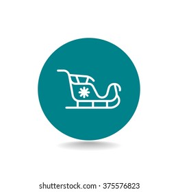 Santa's sleigh icon