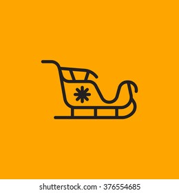 Santa's sleigh icon
