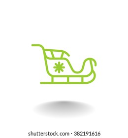 Santa's sleigh icon