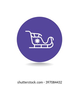 Santa's sleigh icon