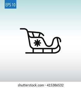 Santa's sleigh icon