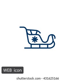 Santa's sleigh icon