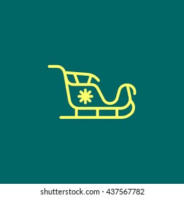Santa's sleigh icon