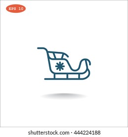Santa's sleigh icon