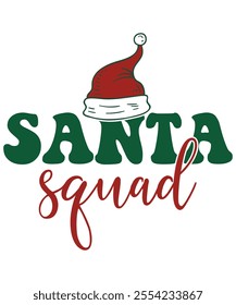 Santa's Squad, Xmas Christmas funny shirts merry, matching family Christmas pajama cool, Snowman party, bright shirt Christmas gift idea makes, great x-mas gift idea, Cute Christmas