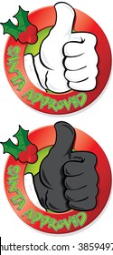 Santa's Thumbs up seal of approval