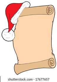 Santas wish list - vector illustration.