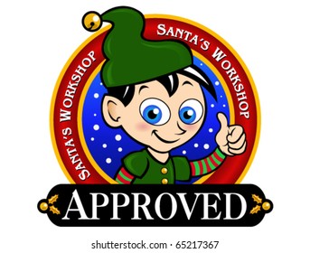 Santa's Workshop Approved Seal