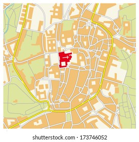 santiago de compostela city map