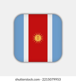 Santiago del Estero Flag. Argentina Provinces. Vector Illustration.