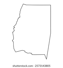 Santiago del Estero Province map, administrative division of Argentina. Vector illustration.