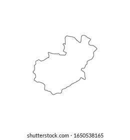 Santiago region map in Dominican Republic country