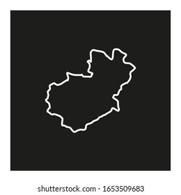 Santiago region map in Dominican Republic country