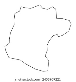 Santiago Rodriguez Province map, administrative division of Dominican Republic. Vector illustration.