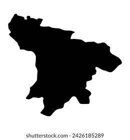 Santo Domingo de los Tsachilas Province map, administrative division of Ecuador. Vector illustration.