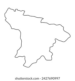 Santo Domingo de los Tsachilas Province map, administrative division of Ecuador. Vector illustration.