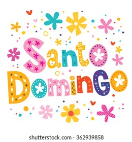 Santo Domingo vector lettering decorative type
