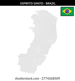 Espírito Santo features and outlines with