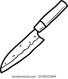 Santoku Knife cooking chef icon kitchen 