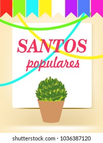 Santos populares postcard