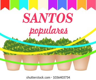 Santos populares postcard