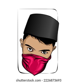 Santri  putra vector keren terbaru 