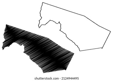 Sao Jose da Tapera municipality (Alagoas state, Municipalities of Brazil, Federative Republic of Brazil) map vector illustration, scribble sketch Sao Jose da Tapera map