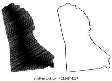 Sao Luis do Quitunde municipality (Alagoas state, Municipalities of Brazil, Federative Republic of Brazil) map vector illustration, scribble sketch Sao Luis do Quitunde map