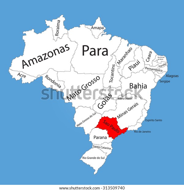 Image result for sao paulo brazil map