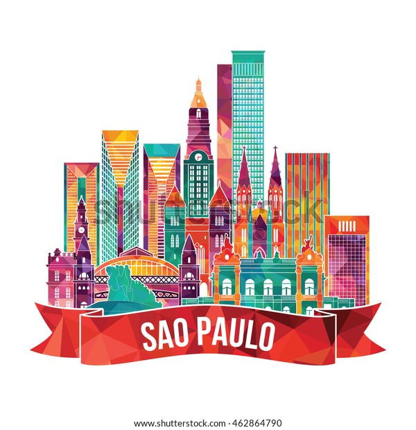 Sao Paulo Detailed Skyline Vector Illustration Stock Vector (Royalty ...