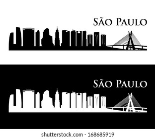 Sao Paulo skyline - vector illustration