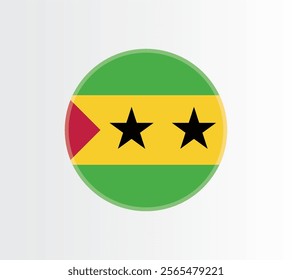 Sao Tome And Prıncıpe country flag concept with grunge design suitable for a logo icon design	
