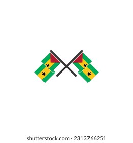 Sao tome flags icon set, Sao tome independence day icon set vector sign symbol