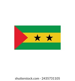 sao tome and principe flag icon vector template illustration logo design